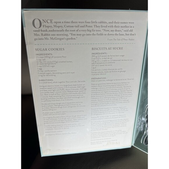 Williams Sonoma PETER RABBIT Cookie Cutter Kit Set New - Picture 6 of 6